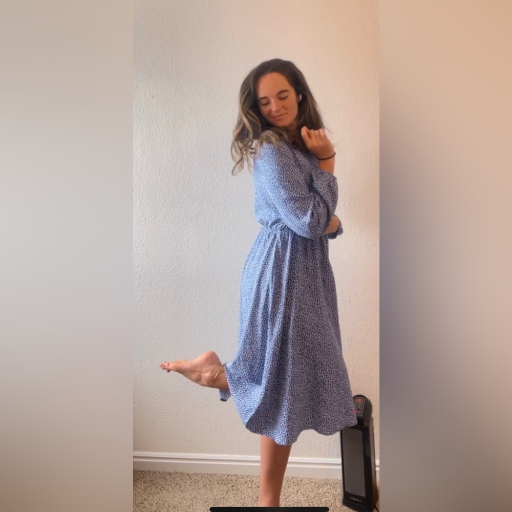Blue Polyester Sundress